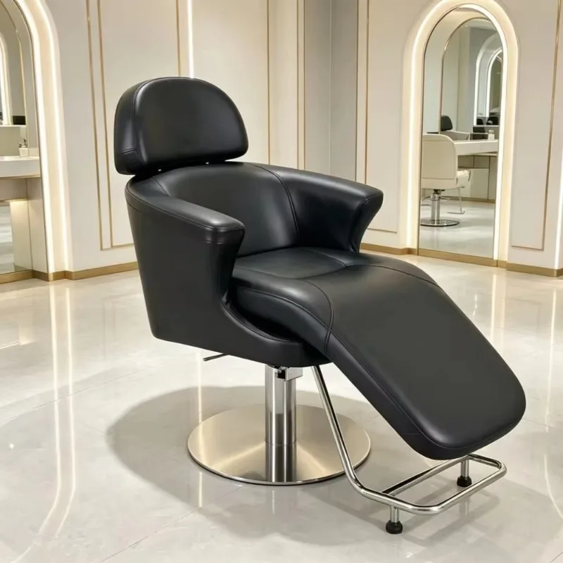 Modern Design Barber Chair PU Leather Aluminum Frame Barber Shop Barber Chair