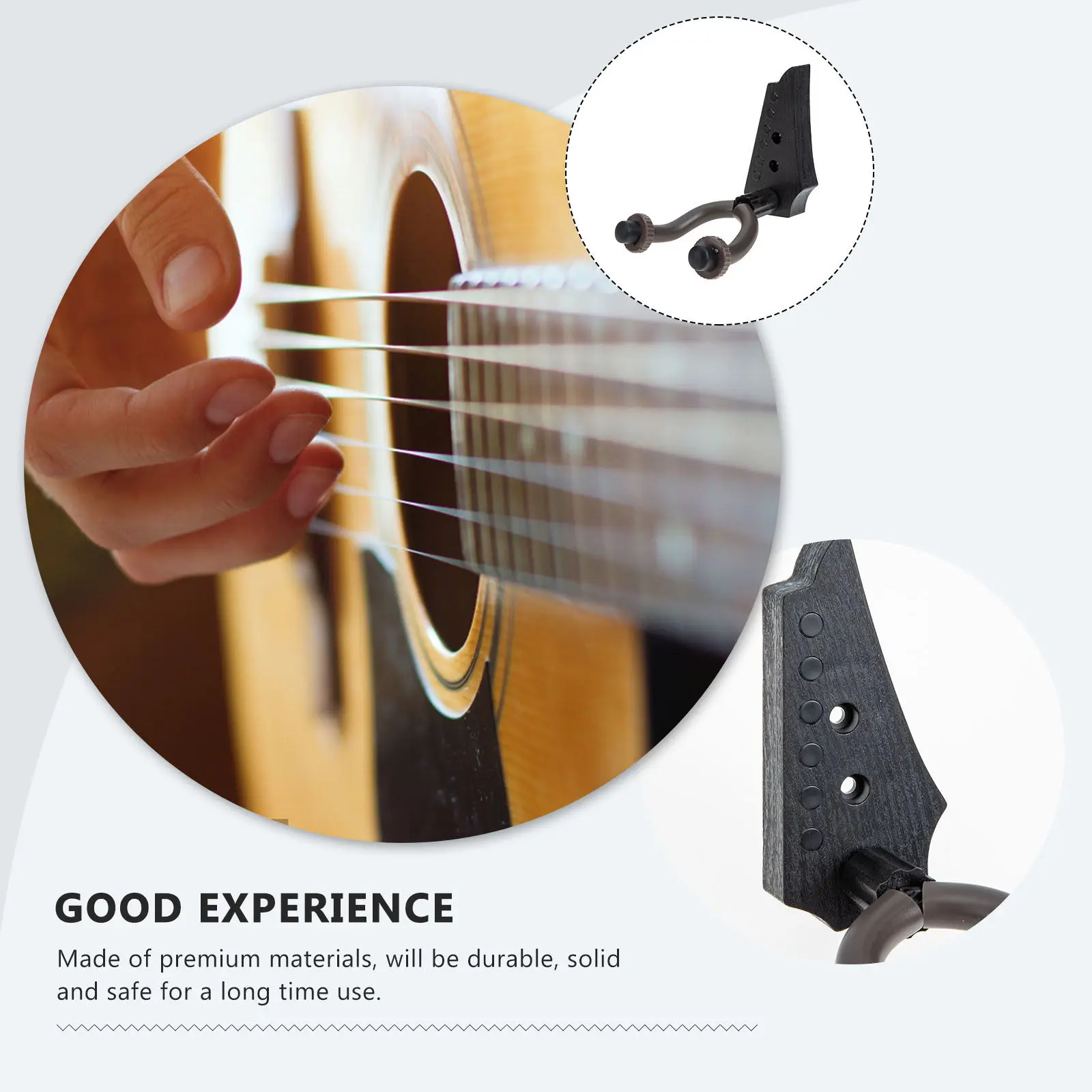Heavy Duty Guitar Wall Hanger Rust Resistant Finish for Guitar Ukulele Violin Morin Khuur Wall Mount Storage Rack Organizer
