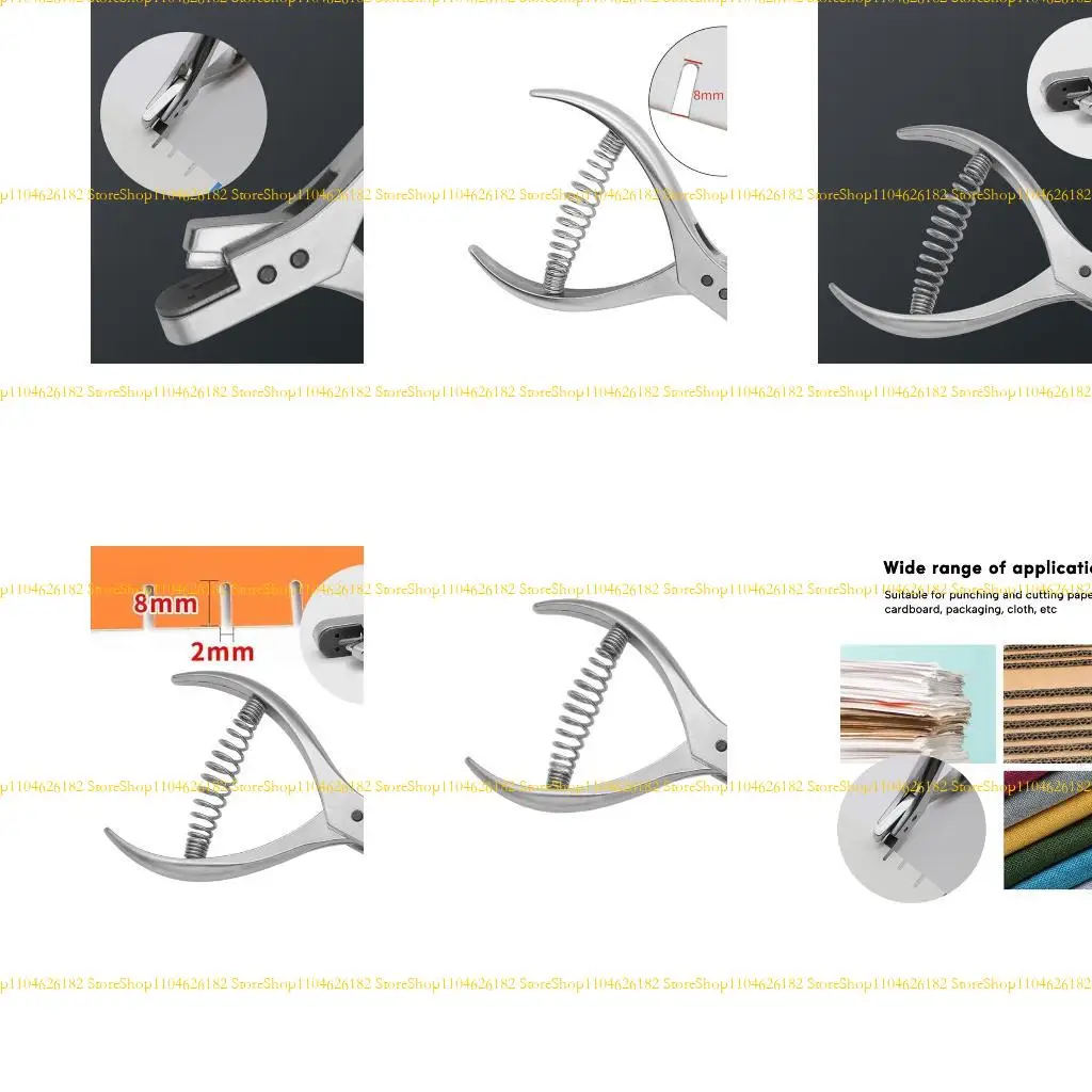 

Q2Q4 Heavy duty Hole Puncher Plier Perfect for Paper, Cardboard, Packaging, Fabric,