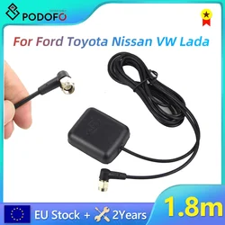 Podofo 1.8 meter GPS Antenna Android Car Radio For Ford Toyota Nissan Volkswagen Skoda Caddy Hyundai Renault Chevrolet Audi Lada