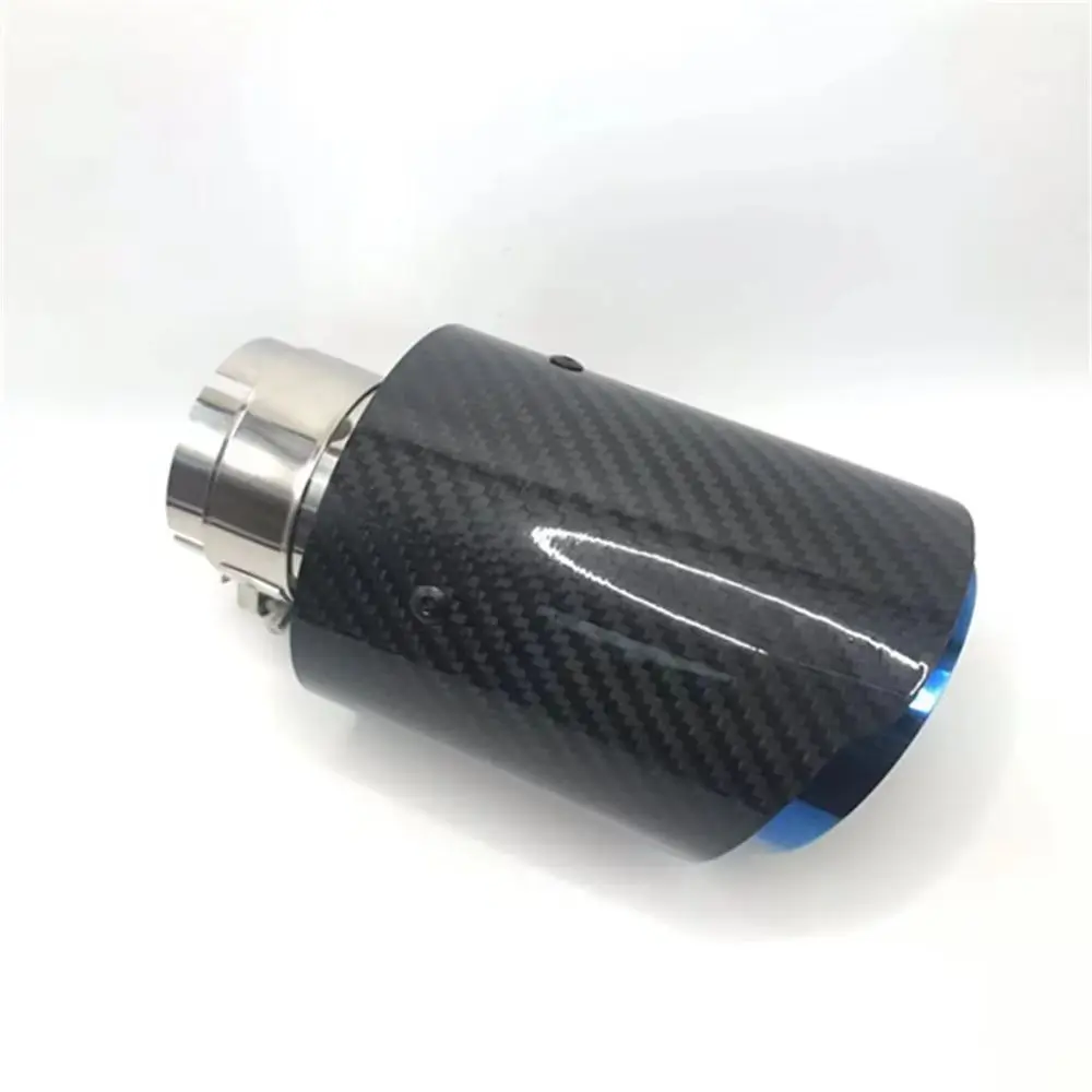 

RONSI Carbon Fiber Car Exhaust Tail larynx Suitable For Mitsubishi Lancer 9 Outlander ASX L200 Pajero Colt Accessories Bule