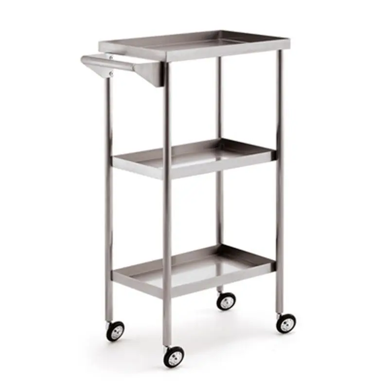 

Special stainless steel tool cart for hairdressing, folding trolley for hairdressing, perming and dyeing car for hair cutting