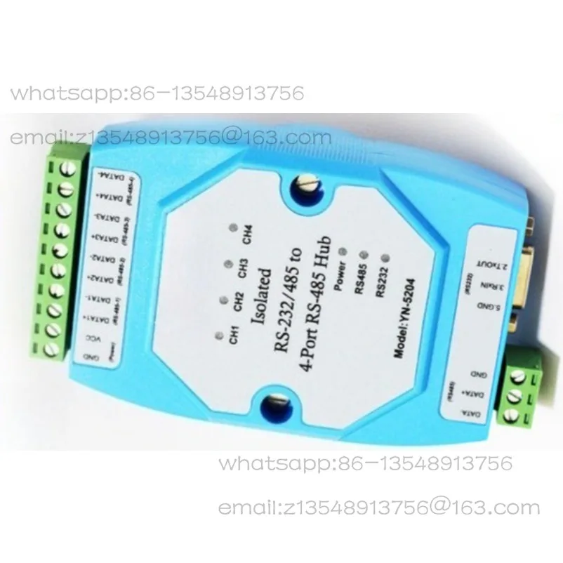 yn5204-工業用グレードの光電アイソレータ-4-ウェイ-485-ハブ-rs485hub-232-から-4-ウェイ-485