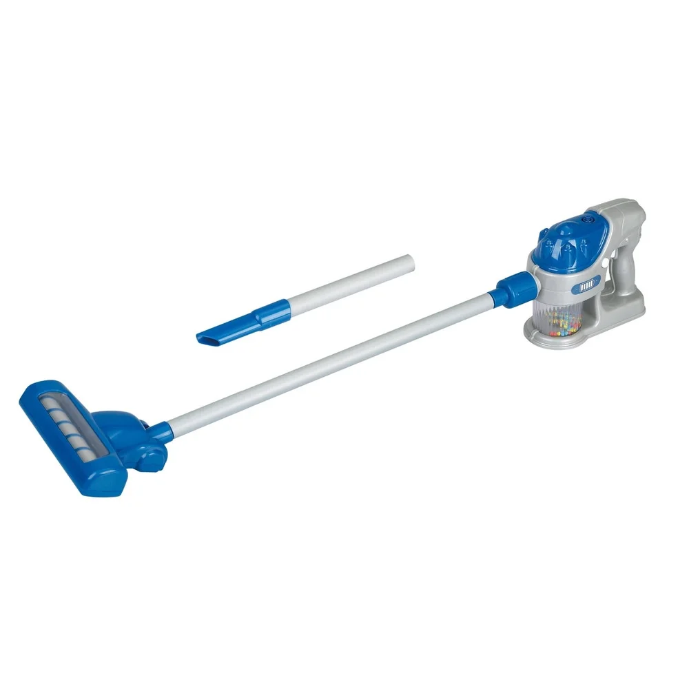 

2-in-1 Toy Vacuum Cleaner Pretend Play Adjustable Height Handheld Stick Vacuum Realistic Suction Foam Dirt Included Ages 3 Up