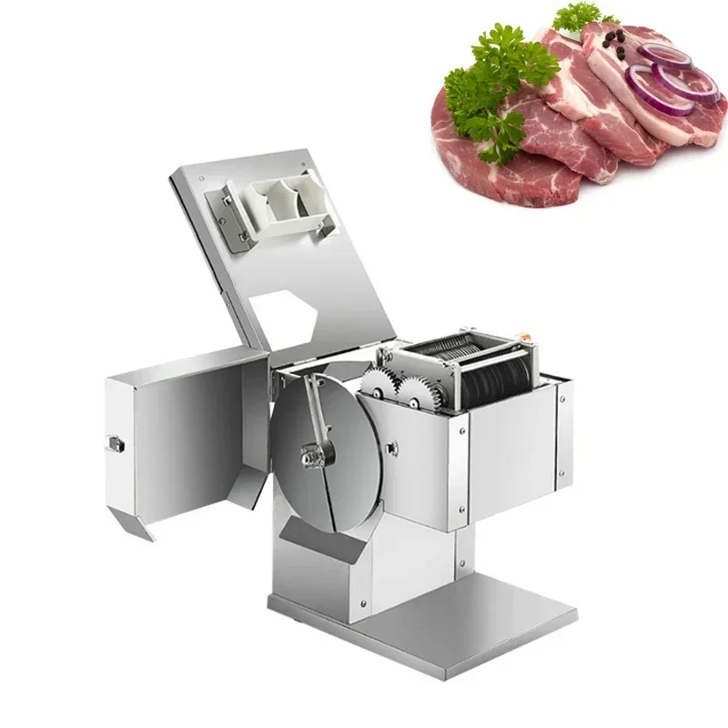 Customized Thickness 2.5-20mm Electric Meat Cutter Machine Automatic Meat Slicer Meat Grinder Slicer Block Meat Slicing Machine
