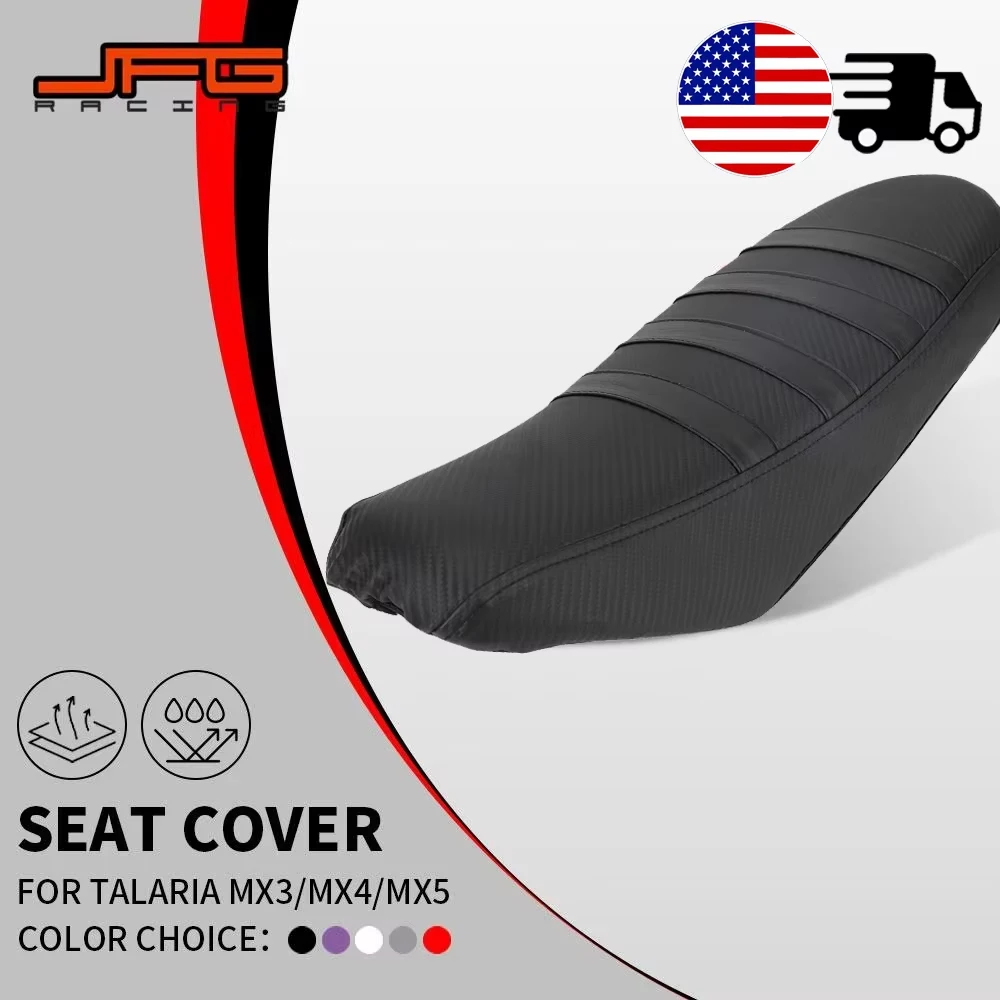 

For TALARIA MX3 MX4 PVC Seat Cushion Cover Protector Guard Soft Waterproof Storage Electric Dirt Bike Motorcycle Accessories