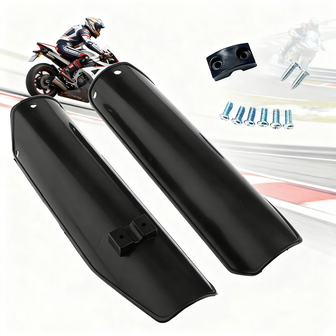 

1Pair Pit Dirt Bike Front Fork Absorber Protector Covers Fork Guards for 90Cc 125Cc 140Cc 160Cc Universal Motocross