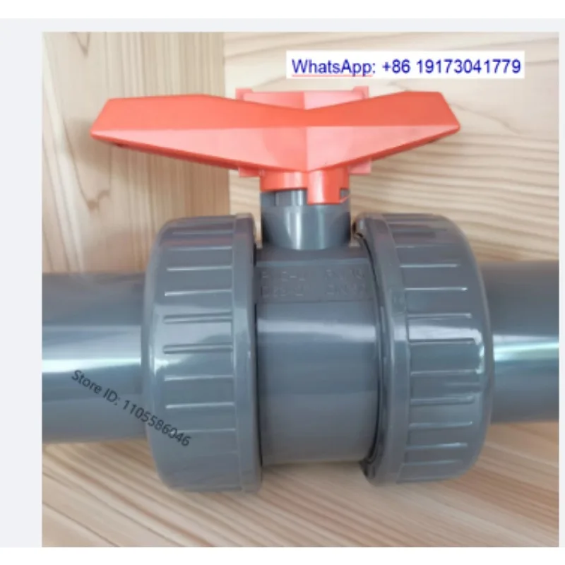 UPVC dual way ball valve/UPVC union ball valve 375 type union ball valve