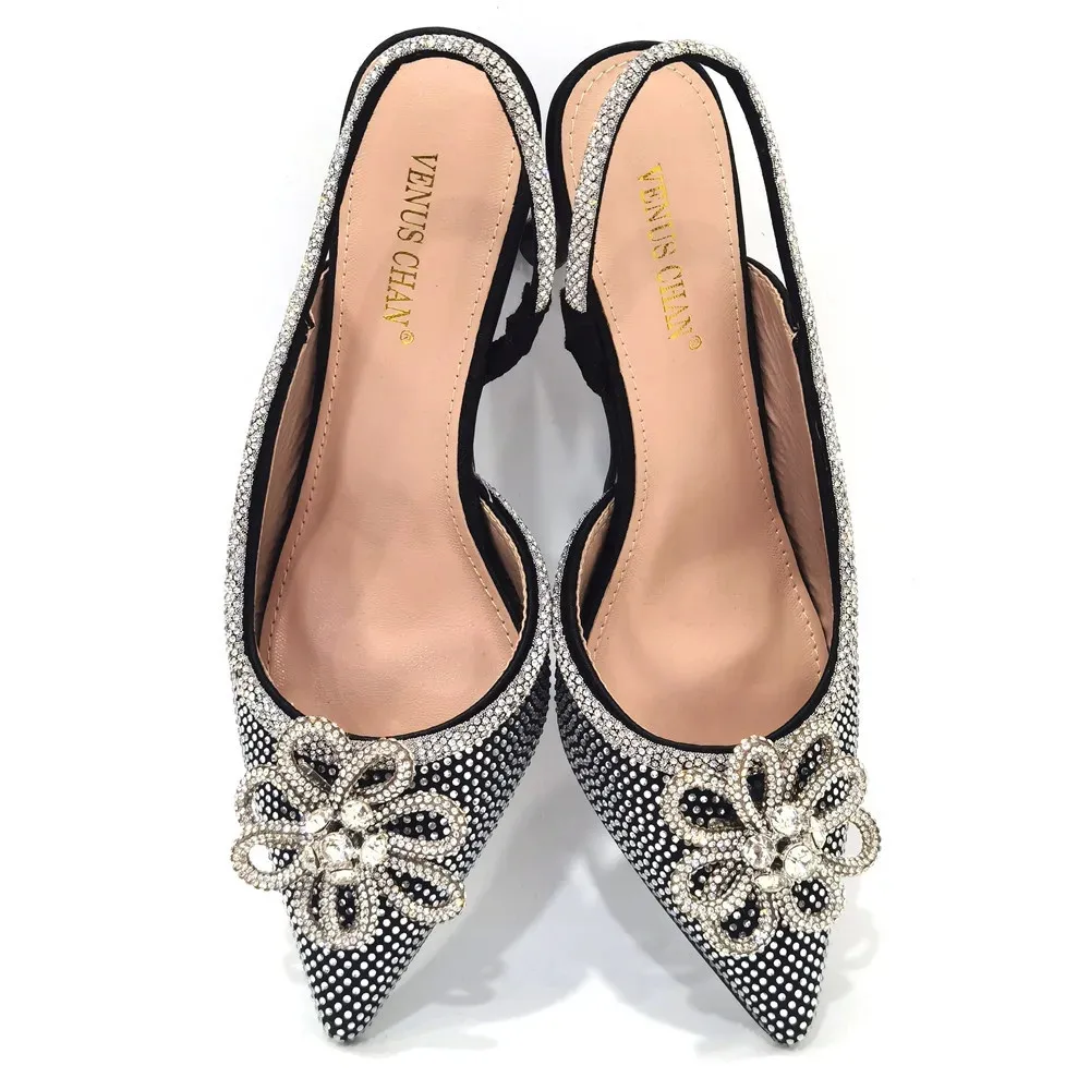 Neue spitze Damenschuhe und Sandalen, luxuriöse Designer-Sandalen mit hohen Absätzen für Hochzeiten, nigerianische Damenschuhe für Partys – Detail 8