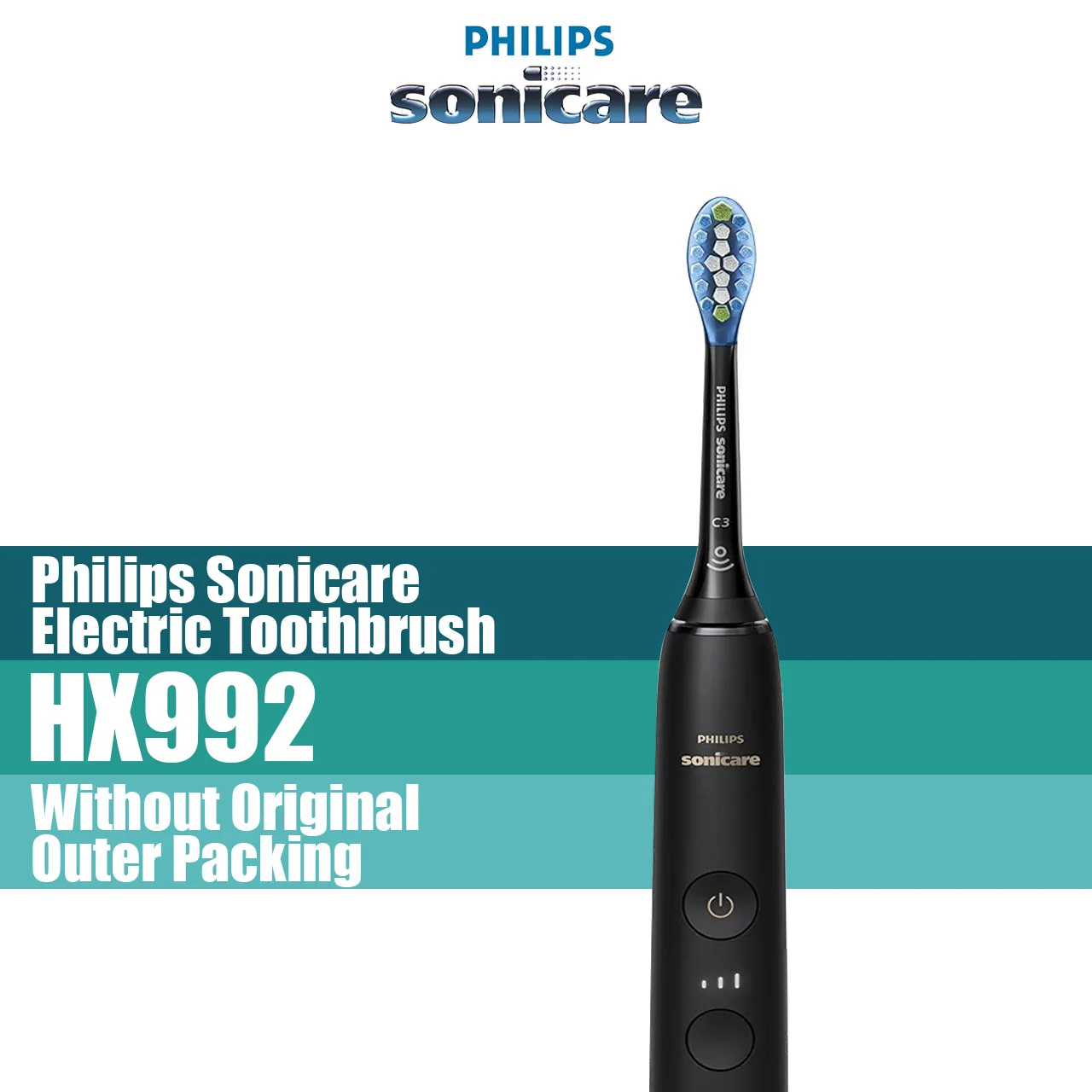 Philips sonicare diamante escova de dentes elétrica com 2 cabeças de escova philips g3 app limpo recarregável 5 modo escova de dentes com limpeza profunda