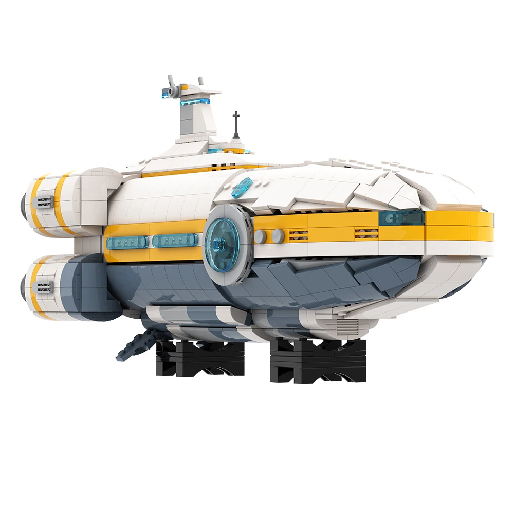 MOC  Aurora Deep Sea Trek Subnautica Seamoth Vehicle Model Bricks Game Surroundings Building Block Kids Toys Birthday Xmas Gifts