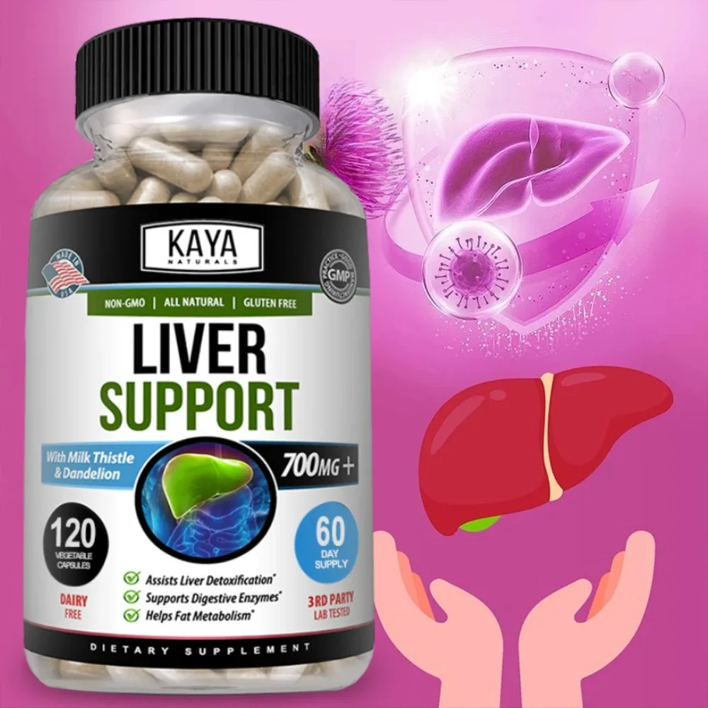 Liver Cleanse & Repair Supplements, with Milk Thistle and Dandelion Help Promote Liver Health and Support Vitality, 120 Capsules