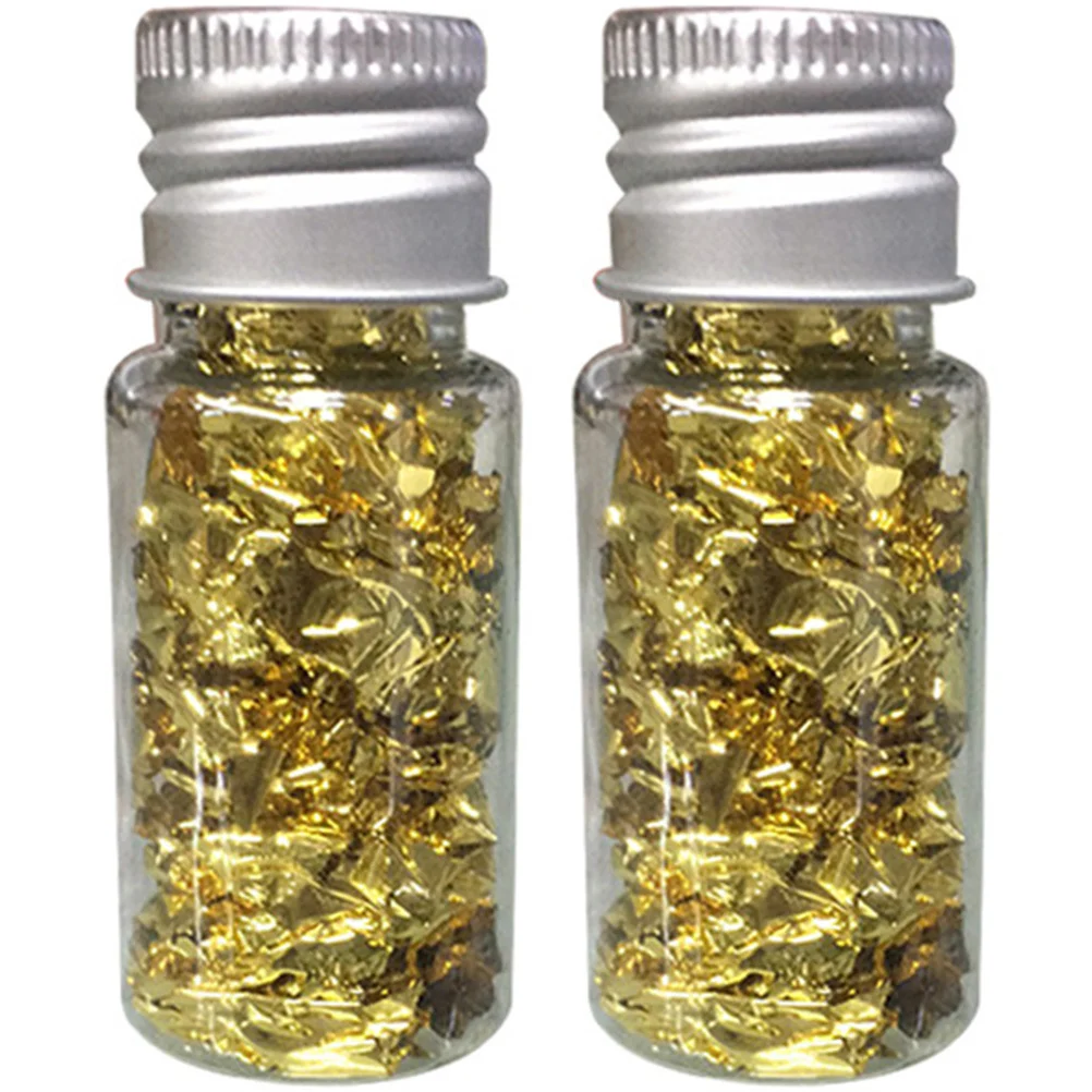 금박지 케이크 초콜릿 DIY 공예용 메탈릭 리프 플레이크 네일 스티커 금박 용품