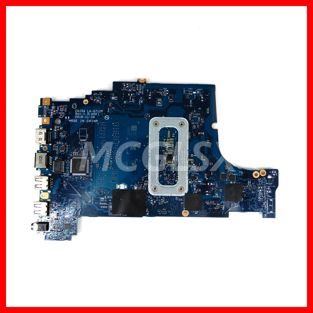 LA-G712P Notebook Mainboard For Dell Vostro 3583 Inspiron 3480 3580 3780 Laptop Motherboard With i3 i5 i7-8th Gen CPU