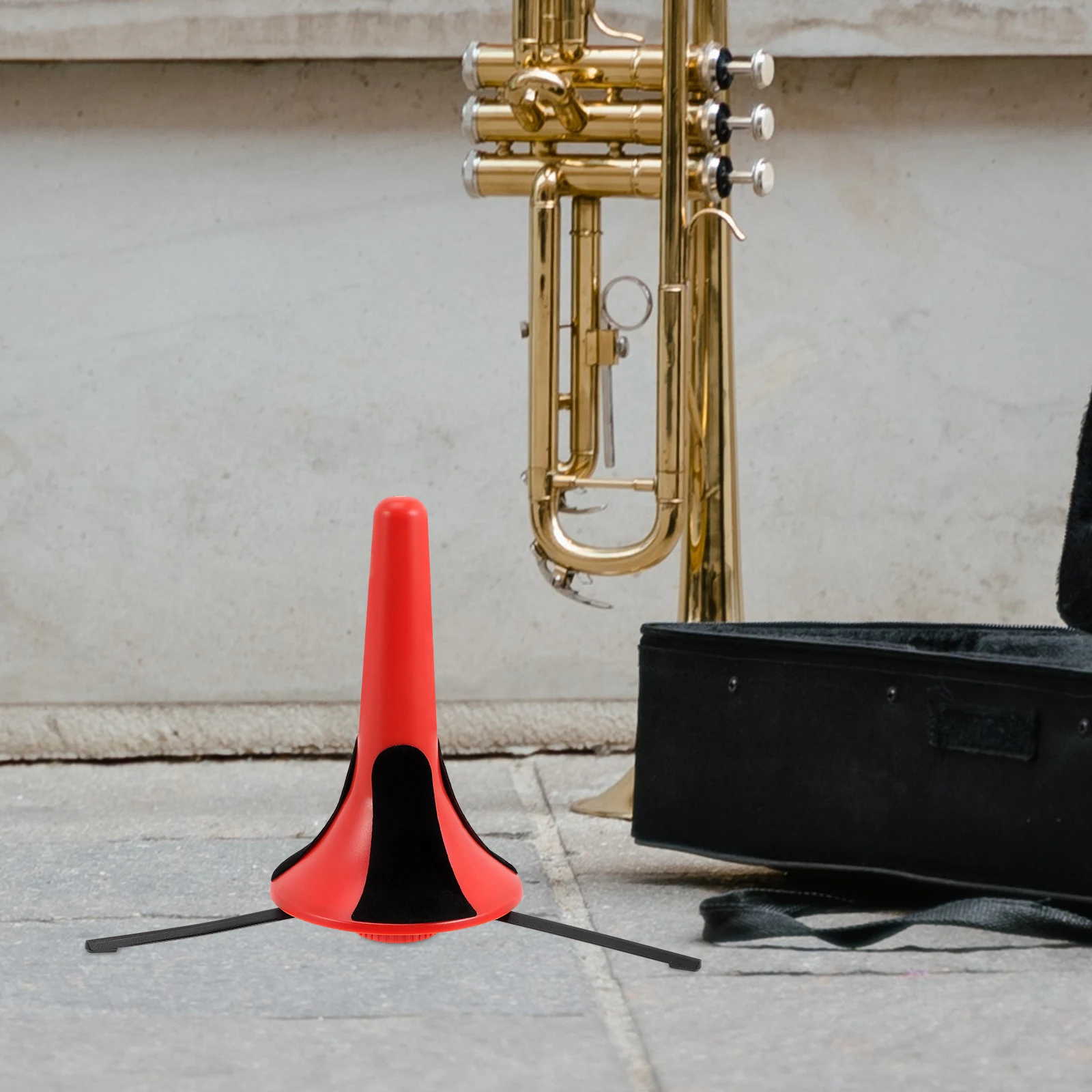 

Portable Musical Instrument St Clarinet Oboe Holder Durable Plastic Metal Brackets Non Slip Three Legged Support