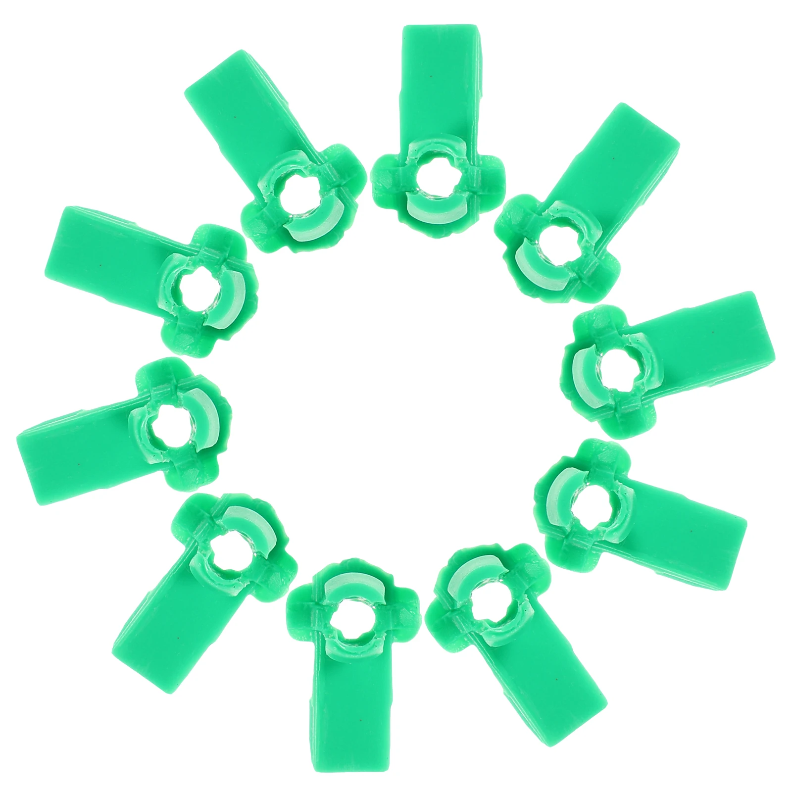 

10 Pcs Door Lock Lever Fixer Automotive Latch Rod Retainer Clip Car Inner Cover Green