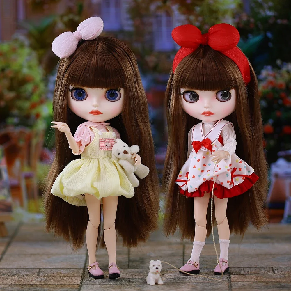 

ICY DBS Blyth Кукла Брюнетка Коричневые Волосы Яркая Кожа Матовое Лицо Звуковые Губы Включая Одежда 30 см Кукла Девушка Фестиваль Подарок На День Рождения