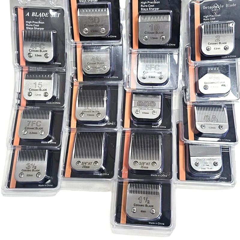 

Detachable Pet Dog Grooming Clipper Ceramic Edge Blade Compatible with most Andis,Oster A5,Wahl KM10 Series Clippers