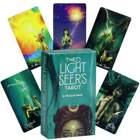 Hot Selling The Light Seers Tarot Leisure Entertainment Card Family Gathering Divination Deck Tarot Board Playing Card Game