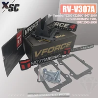 Sistema de válvula de lengüeta para motocicleta V Force V307A para SUZUKI RM250 RM 250 YAMAHA YZ250 YZ250X YZ 250 250X 1997-2019 para VForce3 Enduro