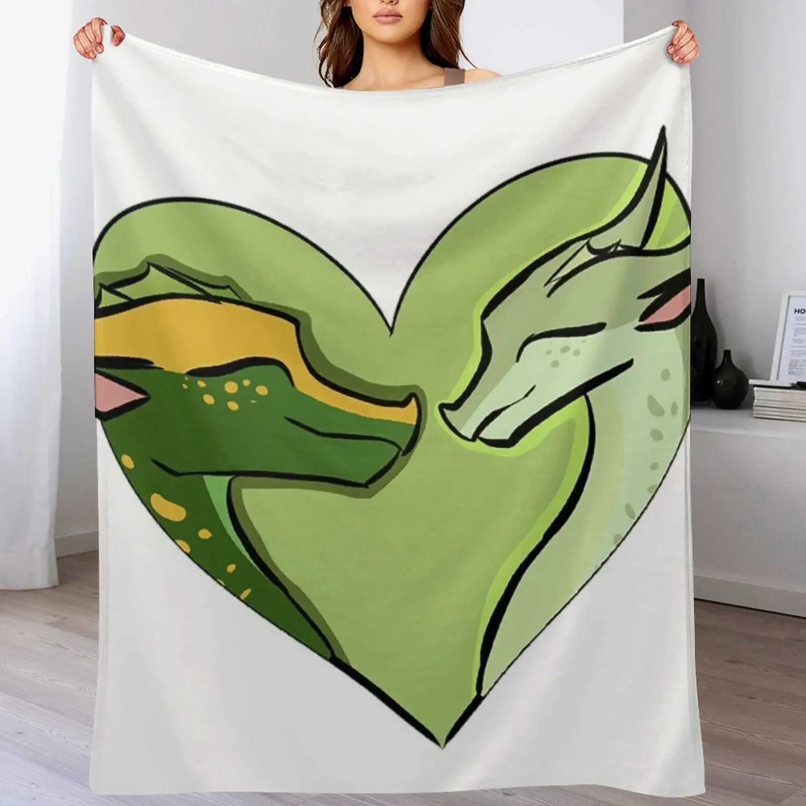 Sundew And Willow Heart Throw Blanket Luxurious Soft Fuzzy Blanket for Sofa Bed