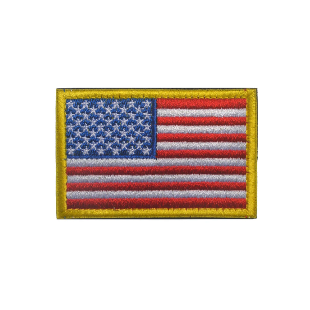 Left Right Shoulder America US Flag Embroidered Patches Appliqued Patch Embroidery