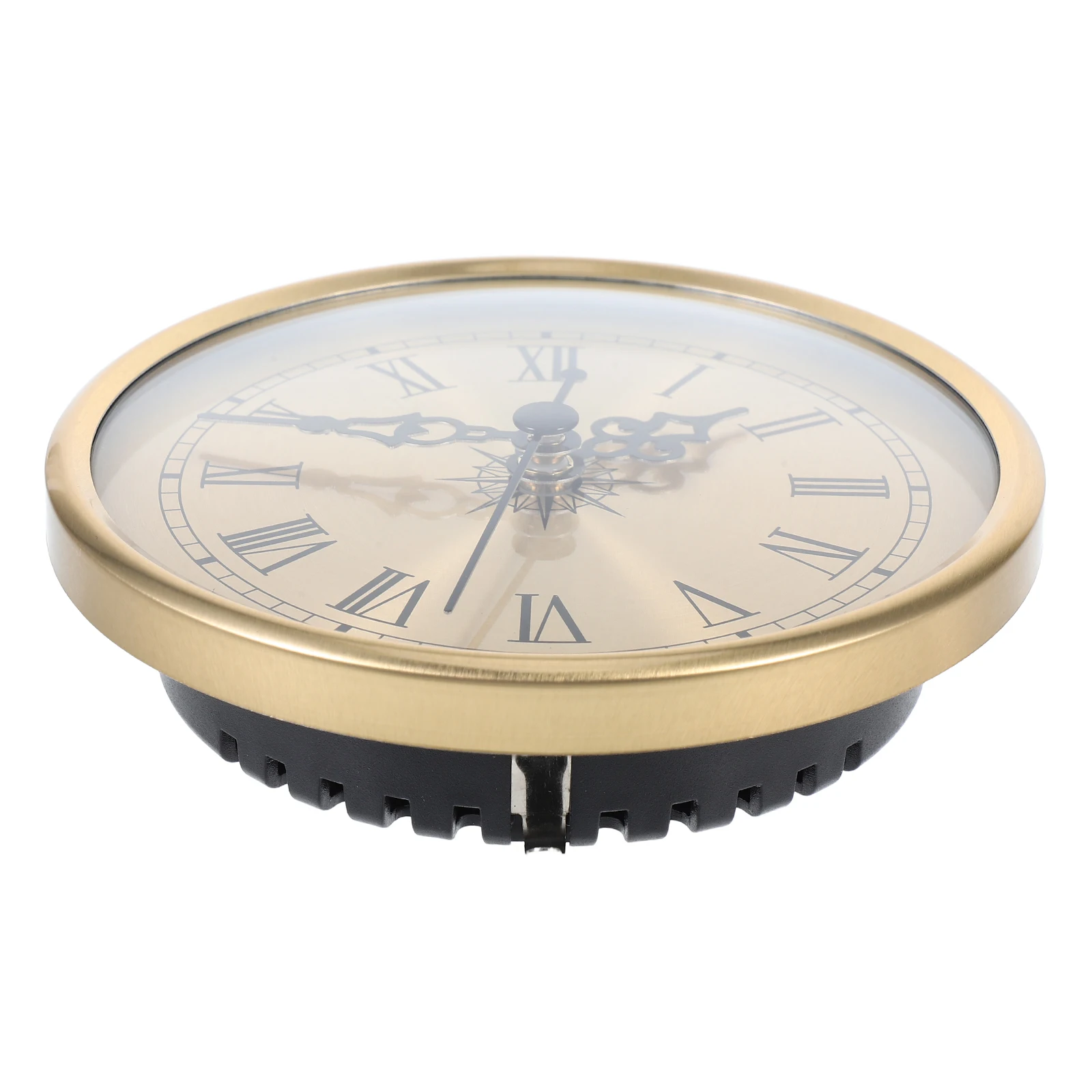 

Quartz Silent Clock Mechanism DIY Insert Metal Frame Roman Numerals Replacement Kit for Analog Desk Wall Clock Retro Decor