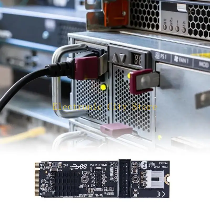 Play Play USB3.0 بطاقة تمديد لـ M.2 SSDs توفر سرعة 10 جيجابت في الثانية محسّنة لجهاز متعددة استخدم HU8D