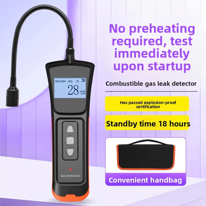 Industrial Combustible Gas Leak Detector Leak Detector Liquefied Gas Portable Natural Gas Leak Alarm Detector