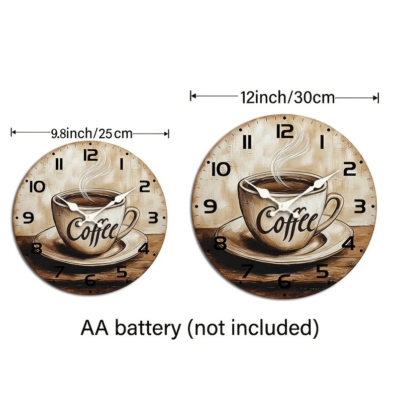 Stylish Round Silent Wooden Wall Clock