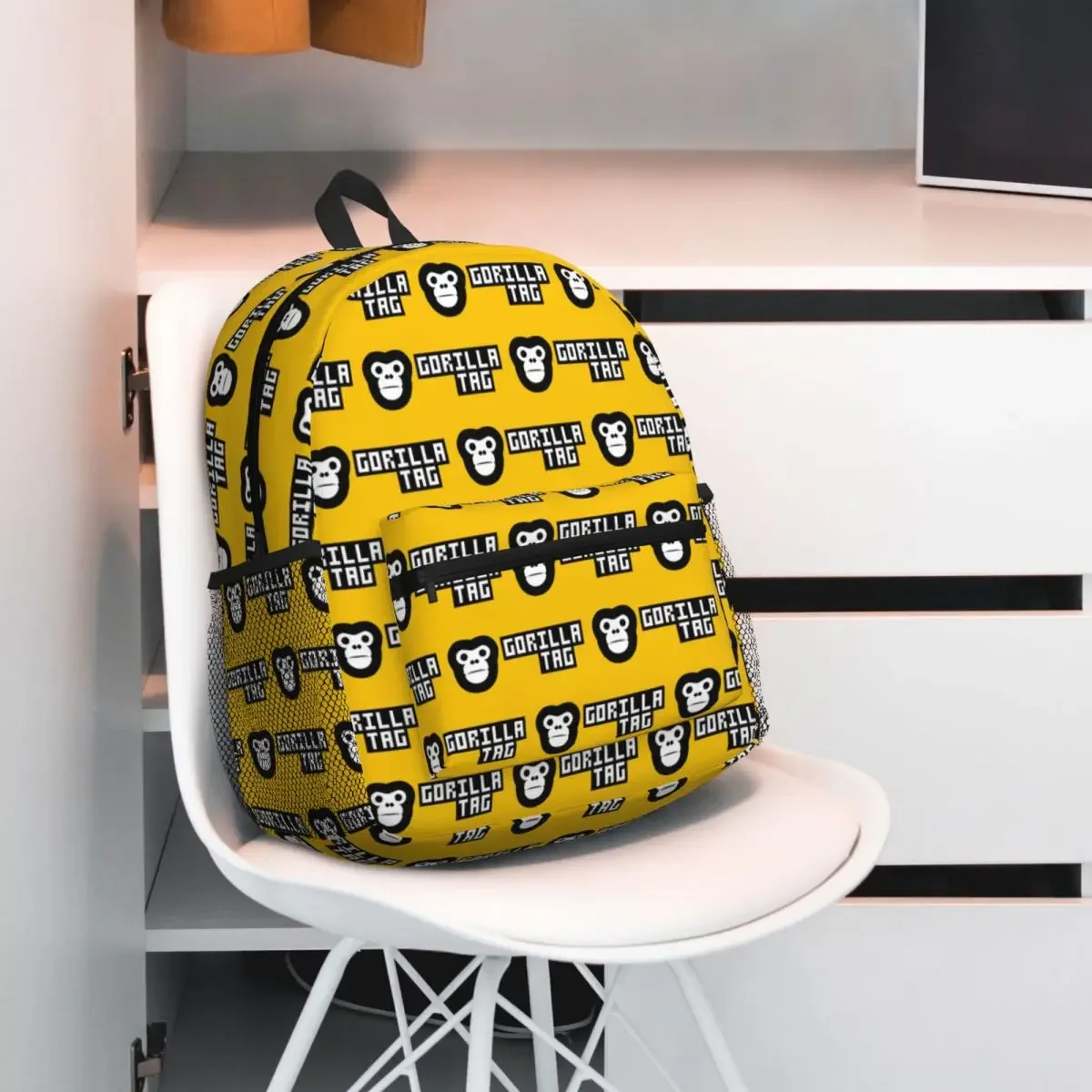 

Novelty Cool Gorilla Tag Student Backpack School Bag Hiking Travel Daypack for Boys Girls Fashion Bookbag Shoulder Bags
