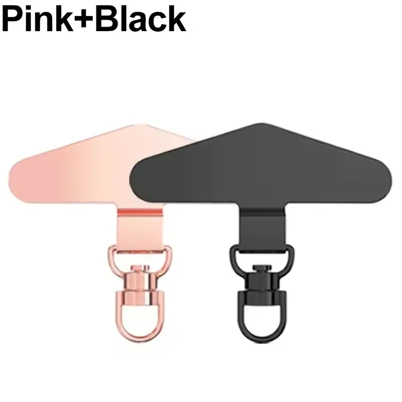 360 °   Rotatie Metaal Stalen Telefoon Tether Tab Mobiele telefoon Lanyard Patch Pakking Universele mobiele telefoon Lanyard Veiligheid Connector Stuk