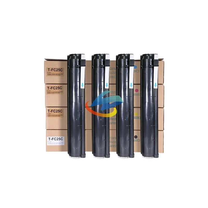 1PCS T-FC25 Toner Cartridge Compatible for Toshiba E-Studio 2040C 2540C 3040C 3540C 4540C Refill Toner Cartridge CMYK/500g