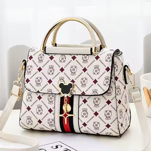 New Shoulder bag Women bag tote luxury designer handbag women Handbags leather Printed monogram single shoulder straddle bag - Image 2