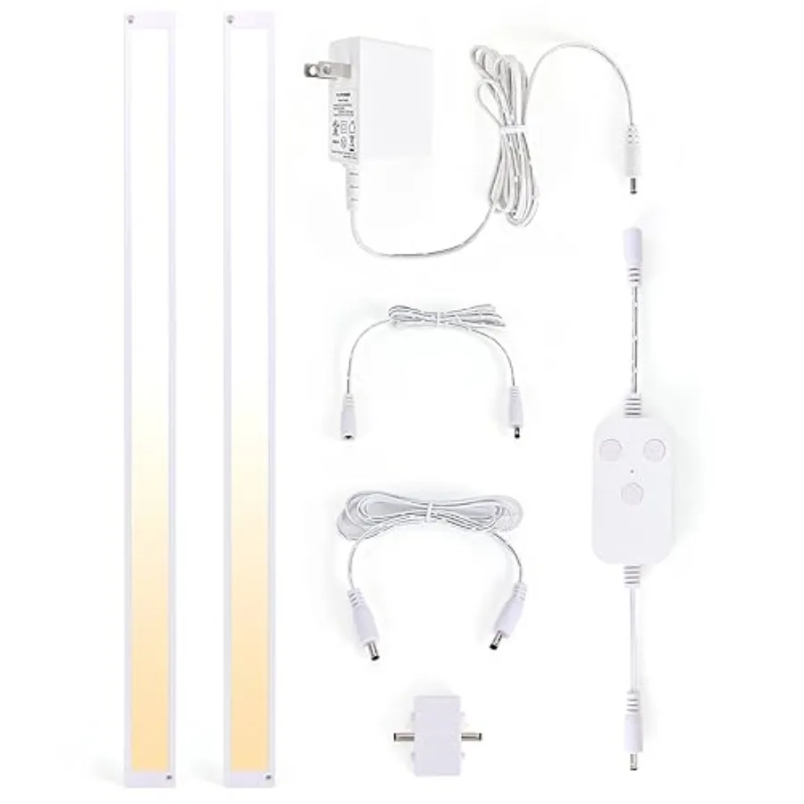 

2pack 20inch Dimmable LED Under Cabinet Light Kit, 2700K to 6000K Smart LED Under Counter Lighting Fixture, Compatible with Ale