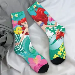 The Little Mermaid Cartoon Socks Novelty Stockings Autumn Anti-Slip Men Socks Soft Breathable Design Climbing Socks