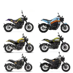 Motocicleta para benelli leoncino 250 500 protetor adesivos lado almofada do tanque de combustível emblema emblema carenagem