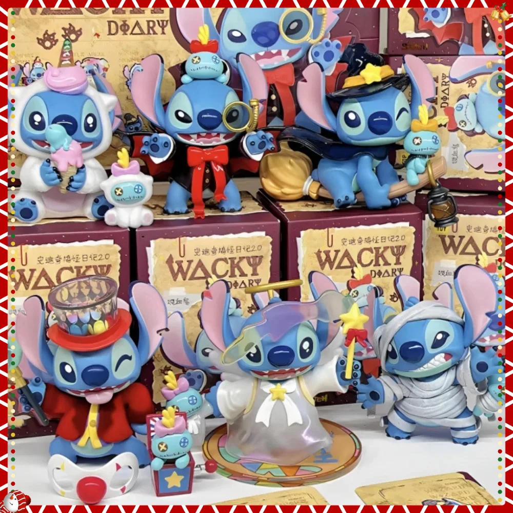 

Забавная слепая коробка Disney на Хэллоуин, кавайная коллекционная фигурка, яйцо-сюрприз, гашапон, машина, декор, милый подарок