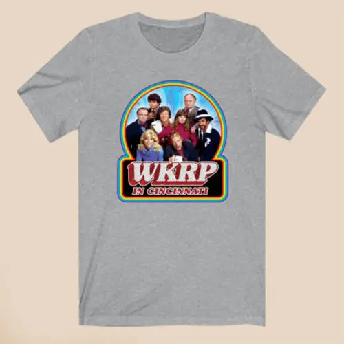 

WKRP In Cincinnati Retro TV Show Men's Gray T-Shirt Size S-3XL