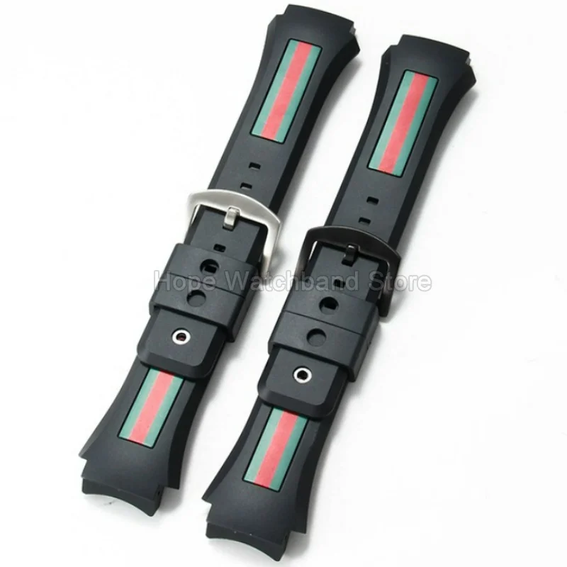 Super Flexible Comfortable-Wearing Watch Bracelet for GC Gucci YA137107A Curved Interface Exquisite Silicone Watch Strap
