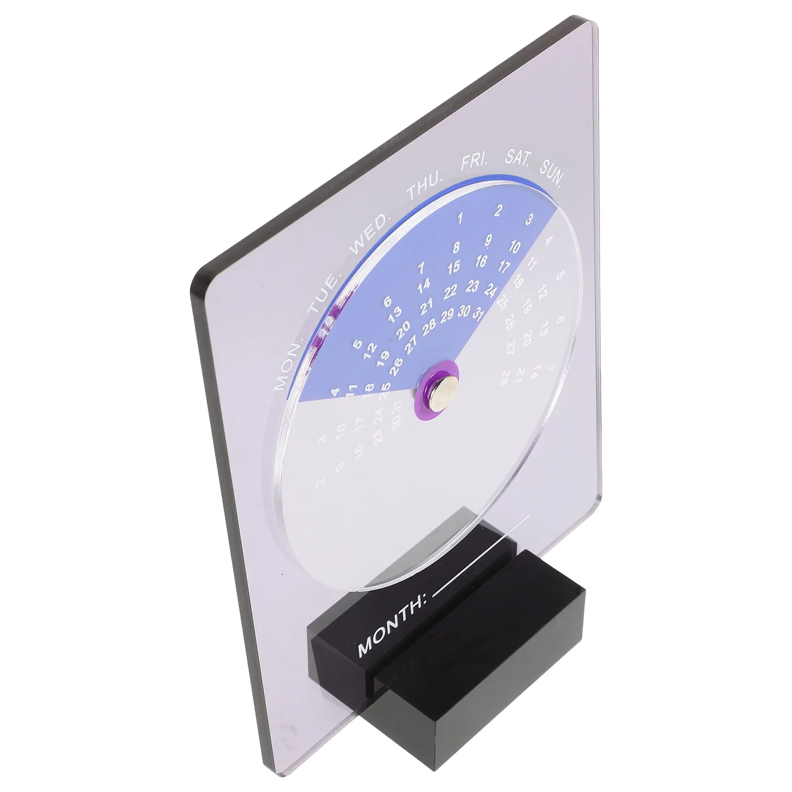 

Acrylic Desk Calendar Clear Perpetual Office Rotating St Calendars Stylish Study Living Room nament Durability Maintenance Small