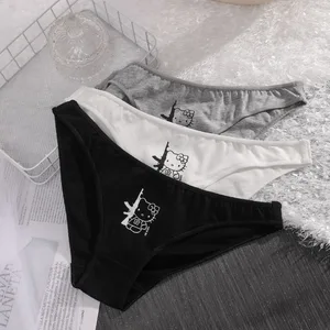 Sanrio-Hello Kitty Anime ملابس داخلية قطنية للنساء ، ملابس داخلية كرتونية لطيفة ، ملابس داخلية مثيرة ، سراويل داخلية مسطحة ، سراويل داخلية للأزياء للفتاة أفضل 10 ملخصات Hello Kitty مبيعا - No10