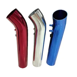 Universal 76mm Aluminum Air Intake Pipe For Cold Air Inlet 3inch Duct Tube Kit With 63mm To 76mm Rbber Hose