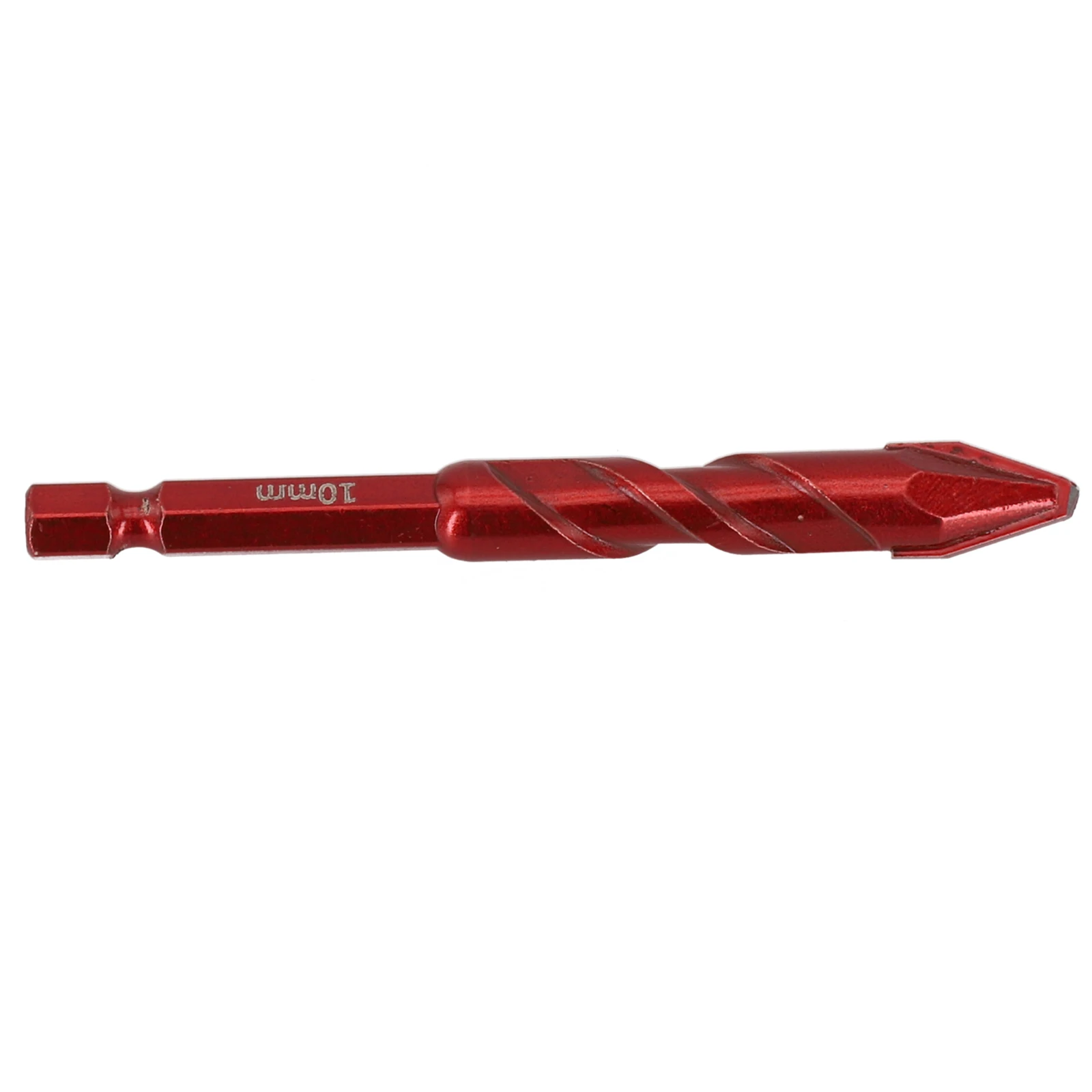 1 pz codolo esagonale Extra lungo 6.35 Mm punta da trapano in carburo di tungsteno per piastrelle in mattoni di vetro cemento plastica legno mattone triangolo Bit