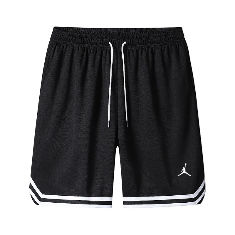 Jordan  Pants  Men  Solid  Color  Simple  Drawstring  Design  Breathable  Above The Knees  Sports  Shorts  Pants  Blue image 6