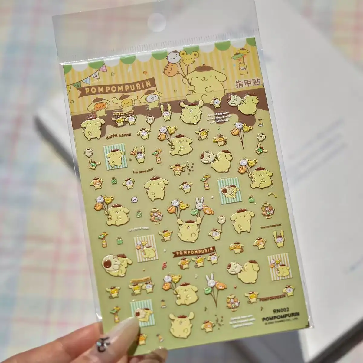 1 قطعة Tomoni الكرتون سانريو ملصقات الأظافر مرحبا كيتي مستلزمات الأظافر الشارات Kawaii KeroKeroKeroppi مسمار ملصقات الزخرفية