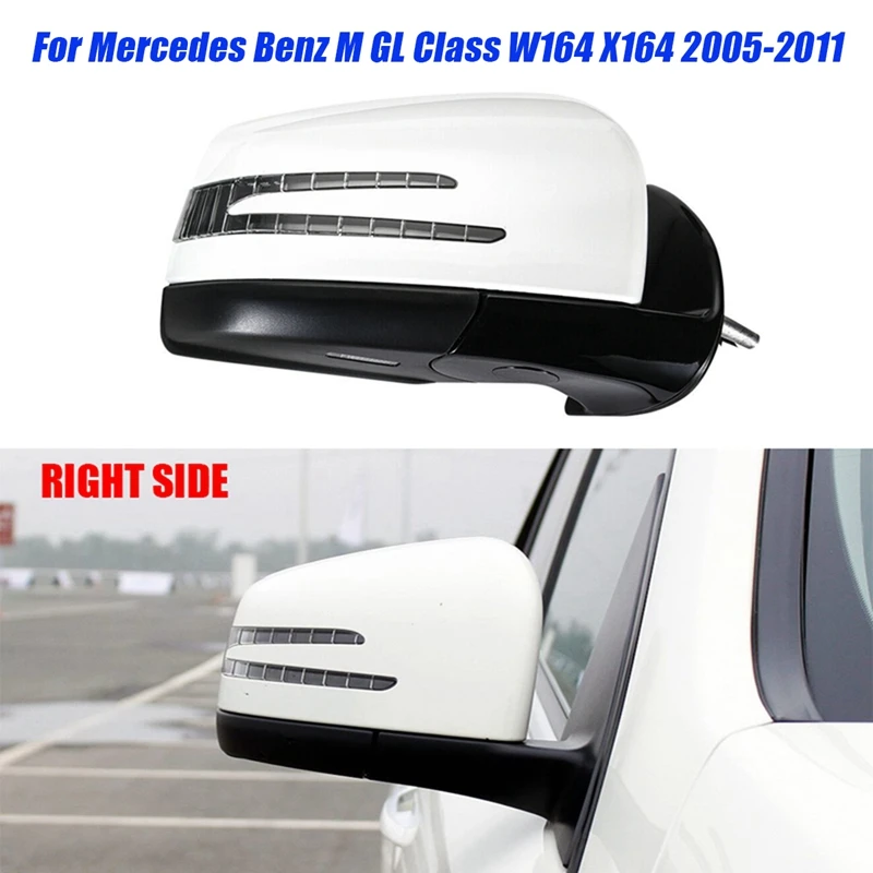 Car Power Folding Rear View Mirror Assembly For Mercedes Benz ML GL Class W164 X164 2005-2011 1648105193 1648104693 Accessories