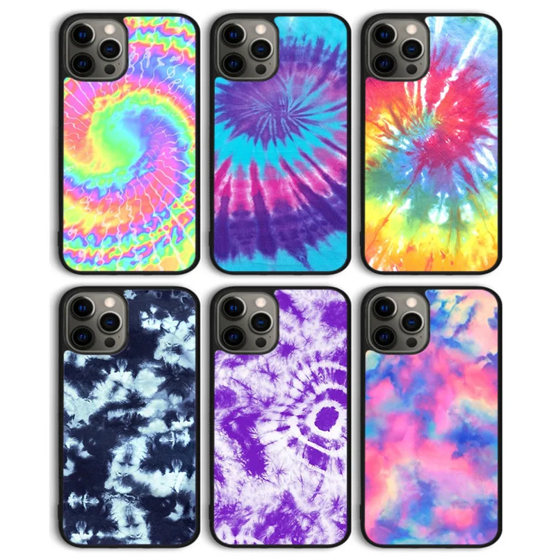 Colorful Tie Dye Rainbow Hippie Art Phone Case Cover for iPhone 16 15 SE2020 14 13 11 12 Pro Max mini XS XR PlusS Shell Coque