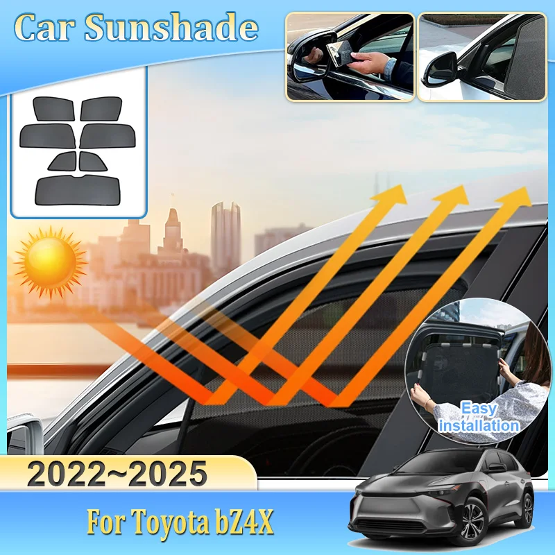 

Солнцезащитный козырек для Toyota bZ4X 2022 2023 2024 2025 Mesh Солнцезащитный козырек Автомобильный магнитный солнцезащитный козырек с защитой от УФ-лучей Инструменты Автоаксессуары