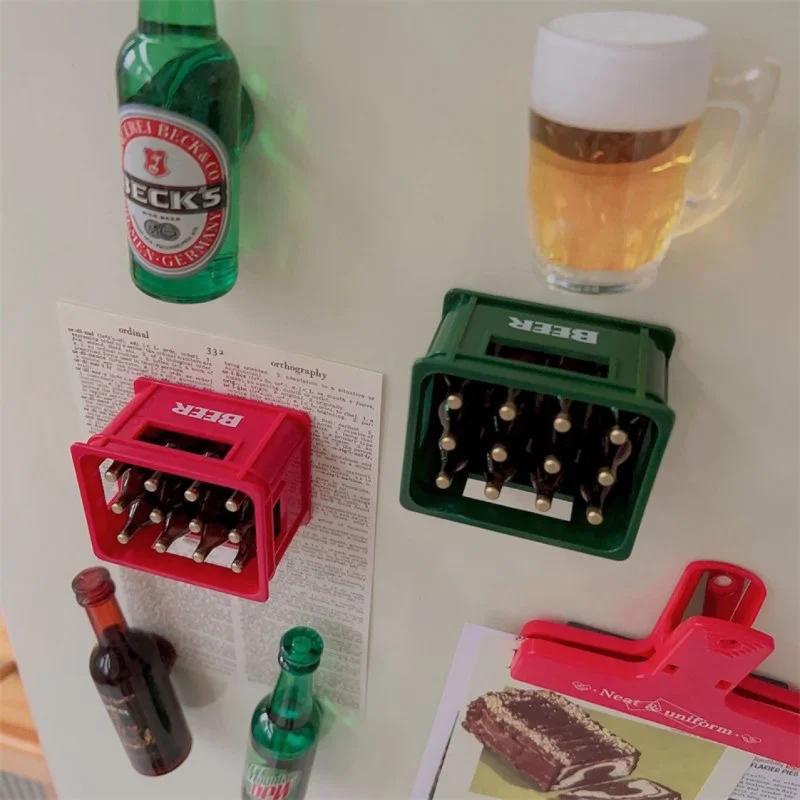 Multifunctional Beer Opener Fridge Magnet New Simulation Beer Box Magnetic Opener High-Value Bottle Opener 3